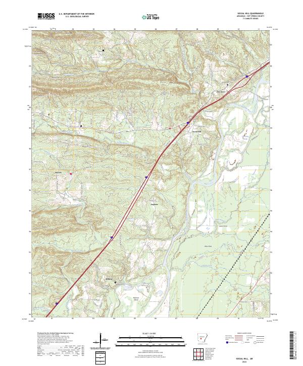Social Hill topographic map thumbnail