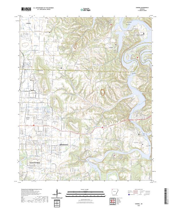 Sonora topographic map thumbnail