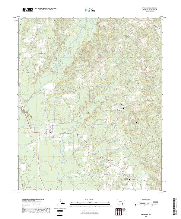 Sparkman topographic map thumbnail