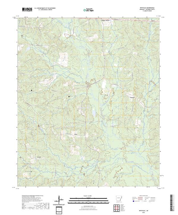 Spotville topographic map thumbnail