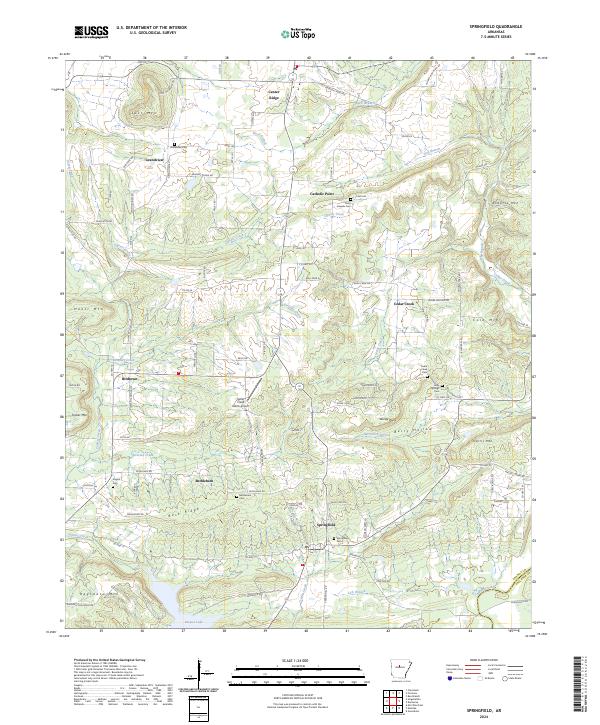 Springfield topographic map thumbnail