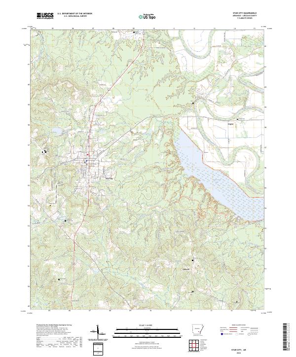 Star City topographic map thumbnail