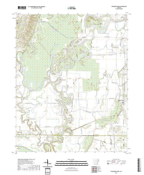 Strangers Home topographic map thumbnail