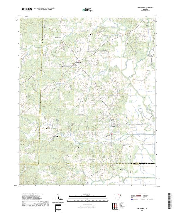 Strawberry topographic map thumbnail
