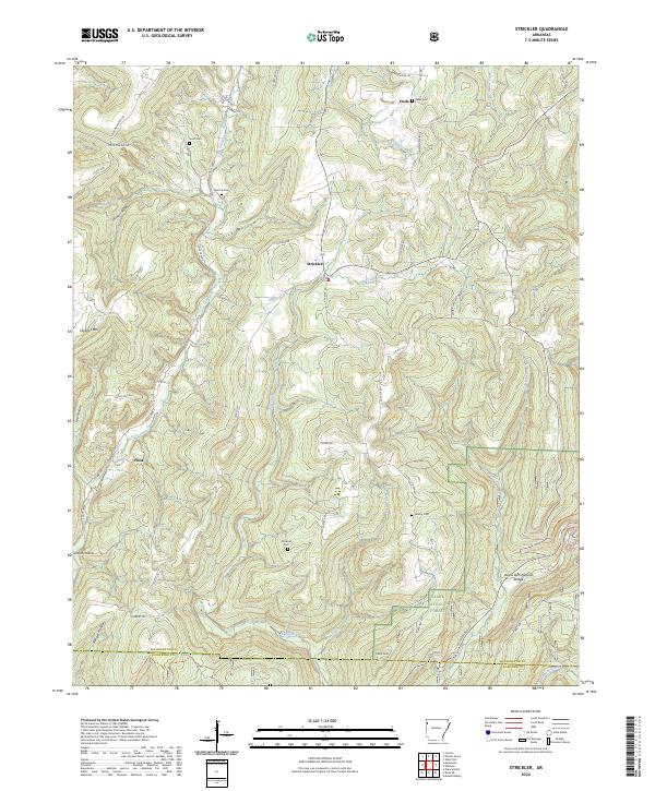 Strickler topographic map thumbnail