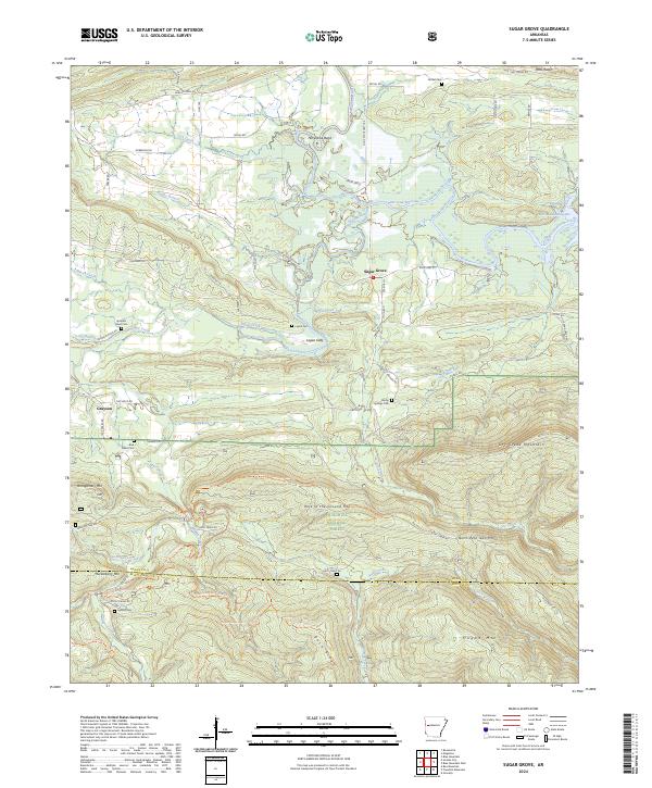 Sugar Grove topographic map thumbnail