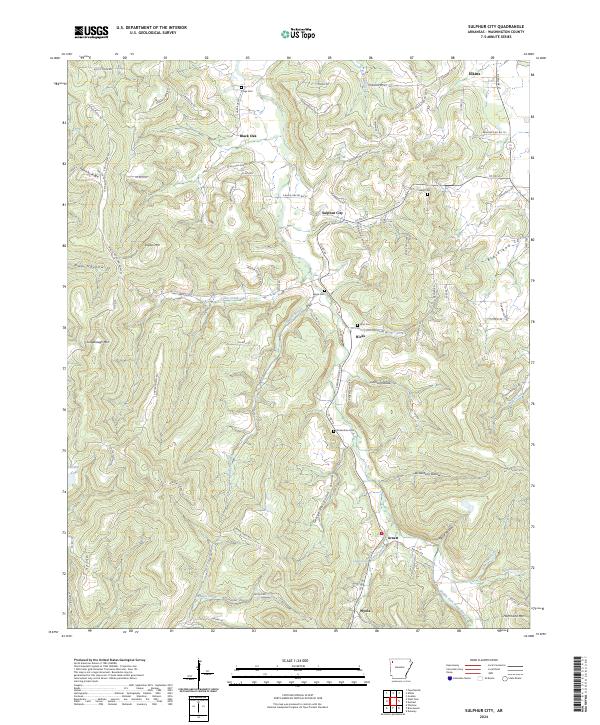 Sulphur City topographic map thumbnail