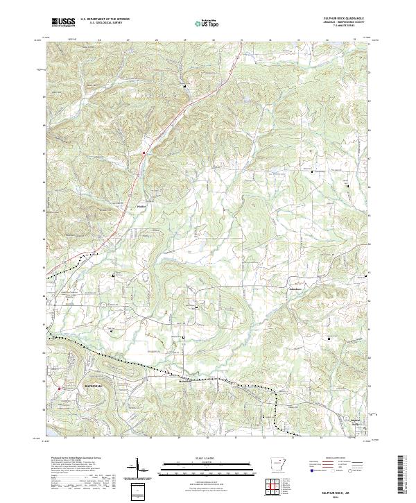 Sulphur Rock topographic map thumbnail