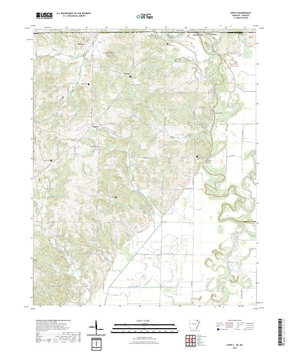 Supply topographic map thumbnail