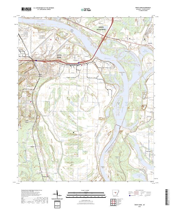 Sweet Home topographic map thumbnail