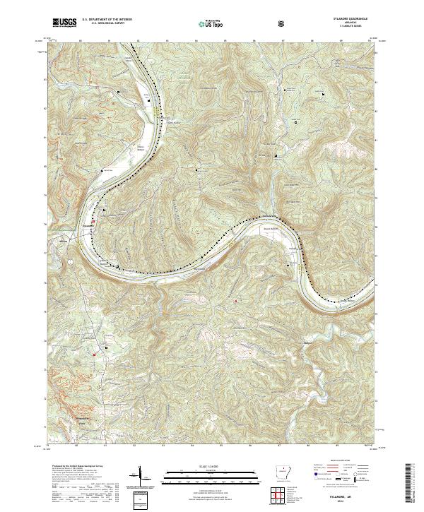 Sylamore topographic map thumbnail