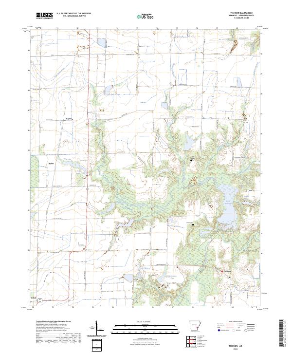 Tichnor topographic map thumbnail