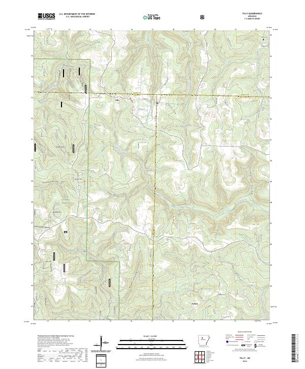 Tilly topographic map thumbnail