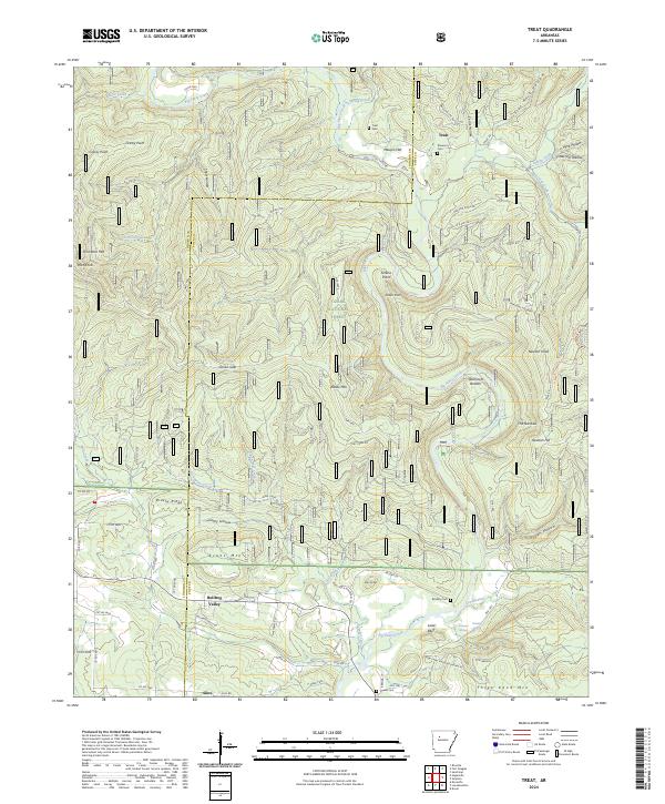 Treat topographic map thumbnail