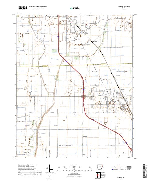 Trumann topographic map thumbnail