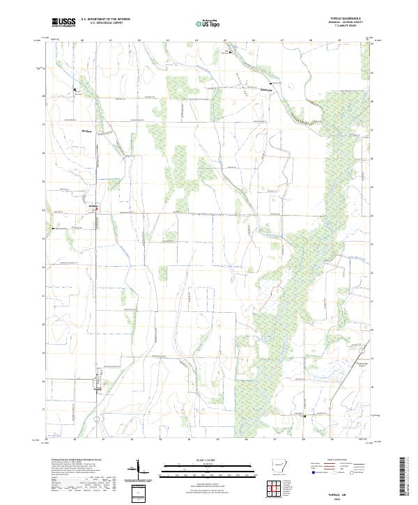 Tupelo topographic map thumbnail