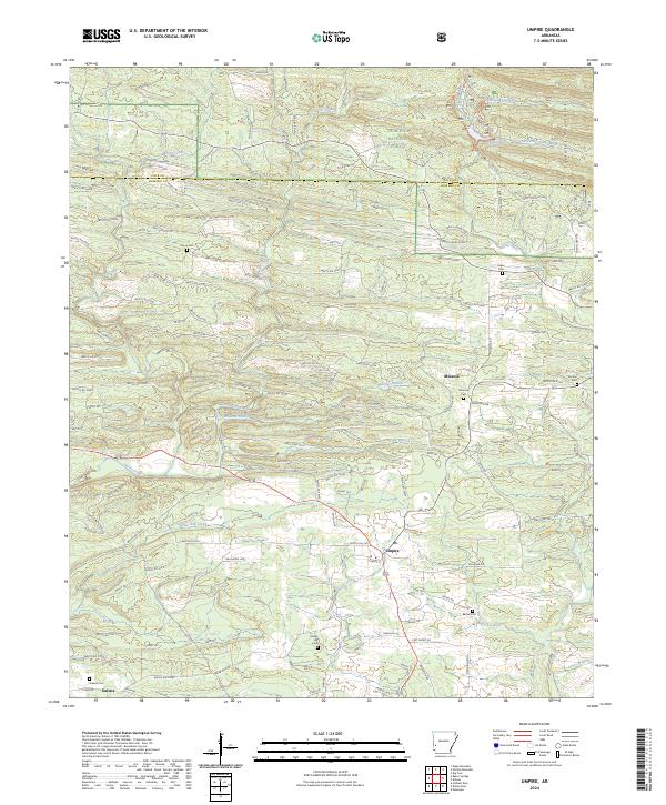 Umpire topographic map thumbnail