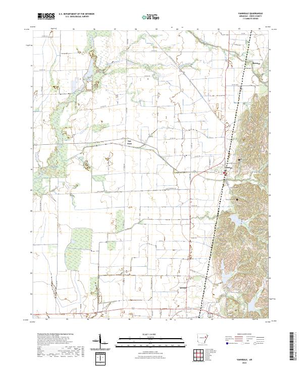 Vanndale topographic map thumbnail