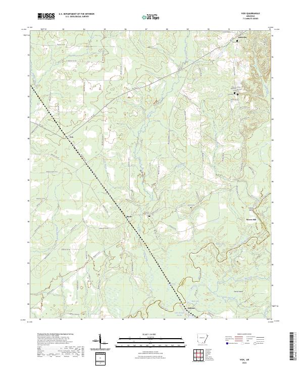 Vick topographic map thumbnail