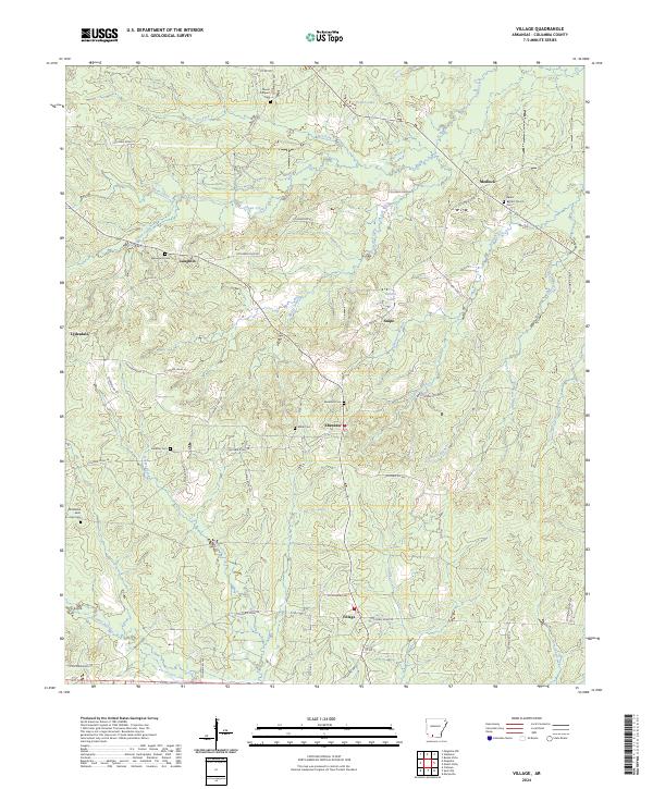 Village topographic map thumbnail