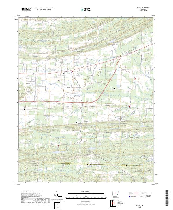 Vilonia topographic map thumbnail