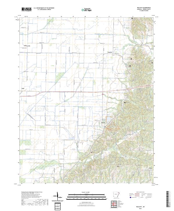 Walcott topographic map thumbnail