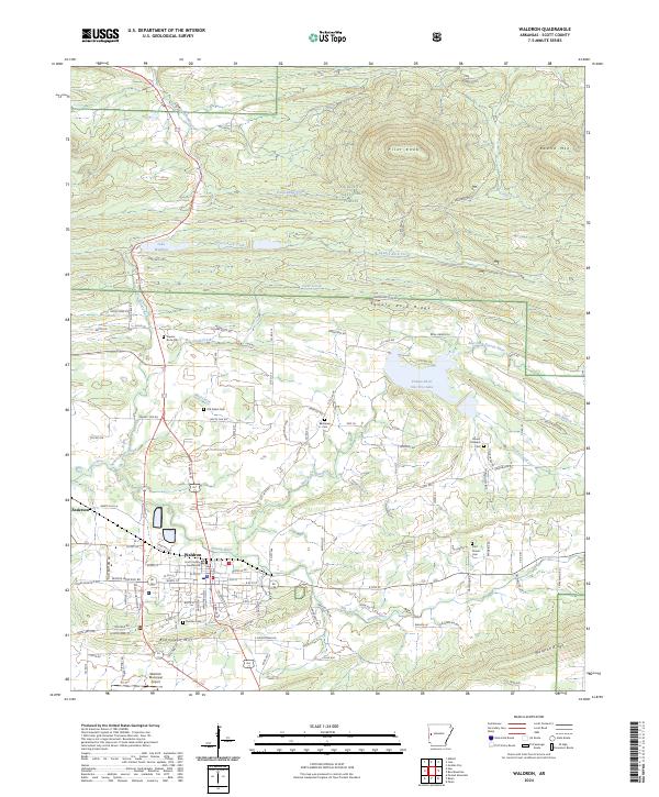 Waldron topographic map thumbnail