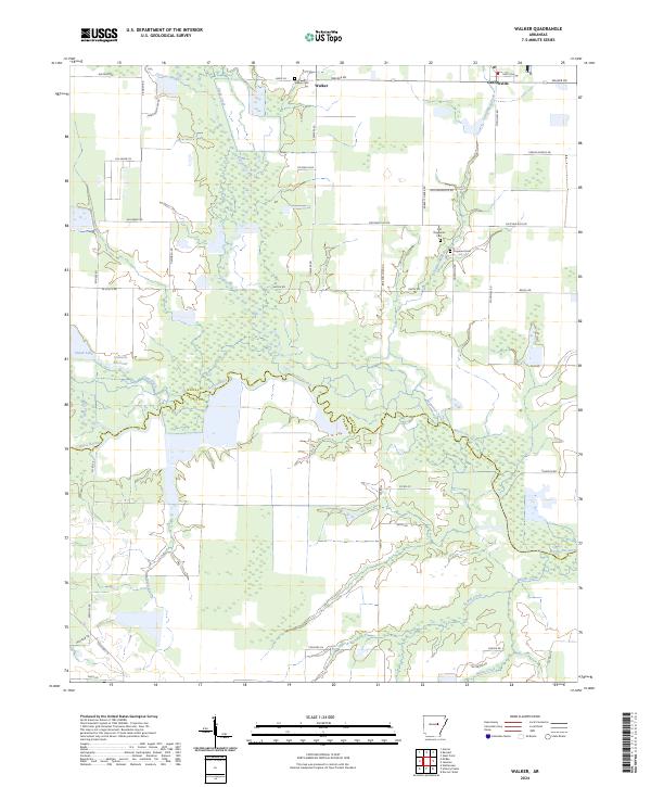 Walker topographic map thumbnail