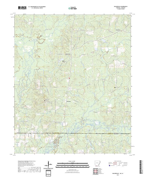 Walkerville topographic map thumbnail