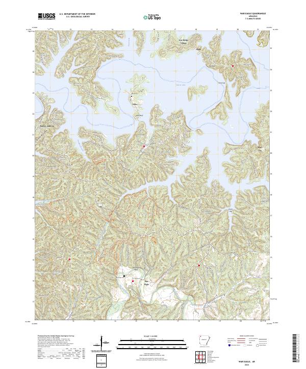 War Eagle topographic map thumbnail
