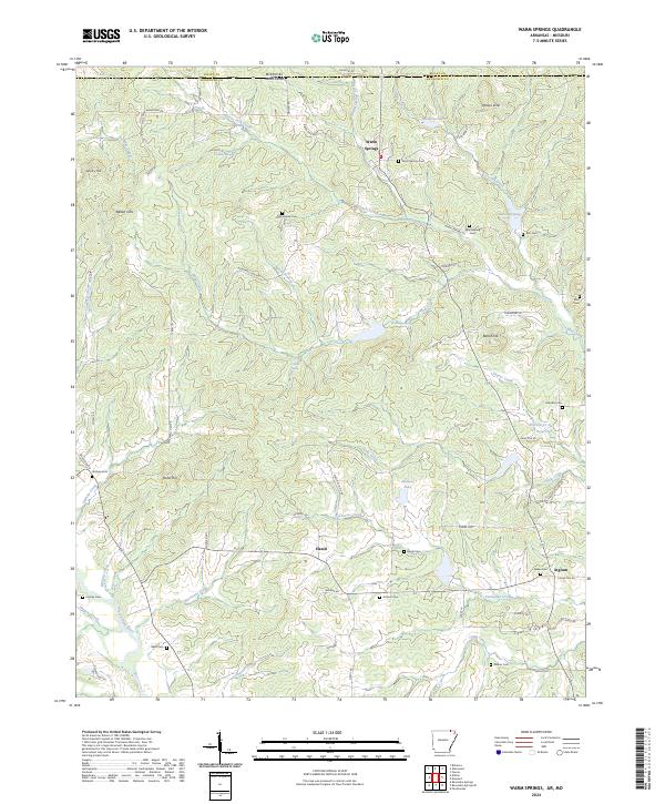 Warm Springs topographic map thumbnail