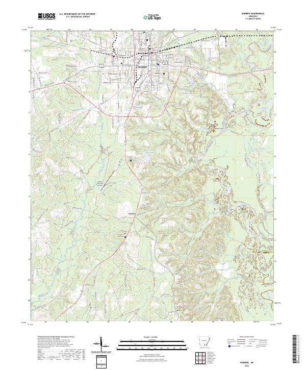 Warren topographic map thumbnail
