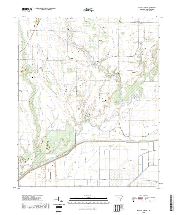 Watkins Corner topographic map thumbnail