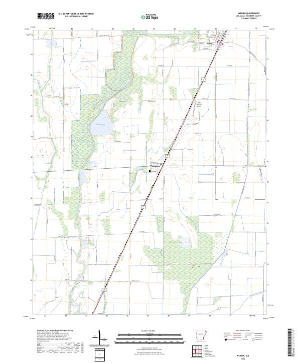 Weiner topographic map thumbnail