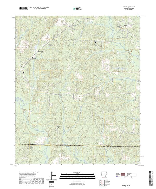 Wesson topographic map thumbnail