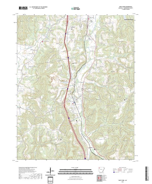 West Fork topographic map thumbnail