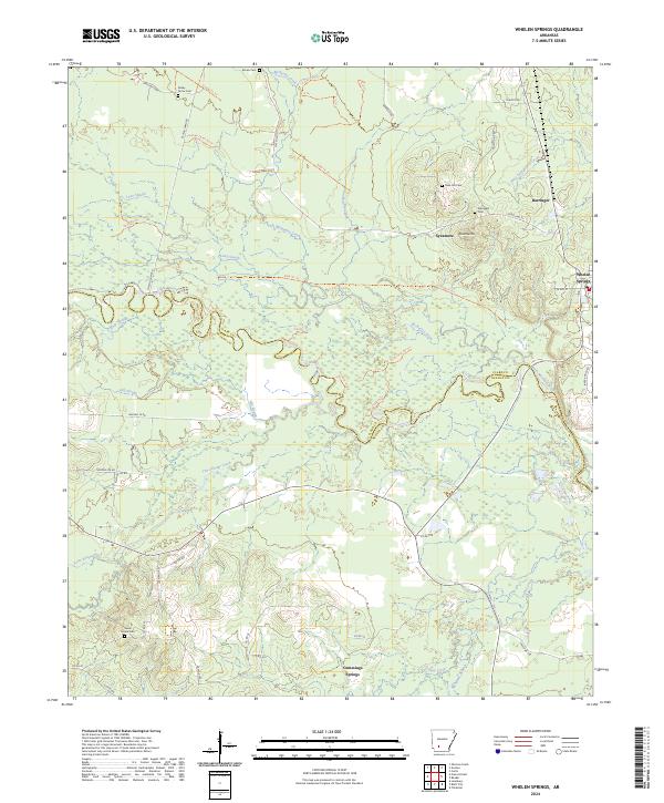 Whelen Springs topographic map thumbnail