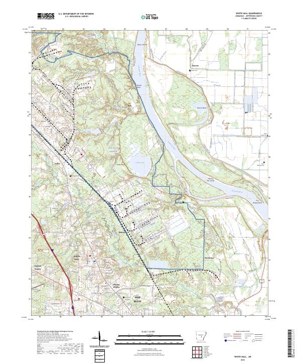 White Hall topographic map thumbnail