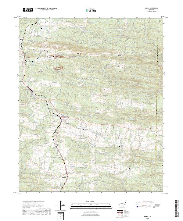 Wickes topographic map thumbnail