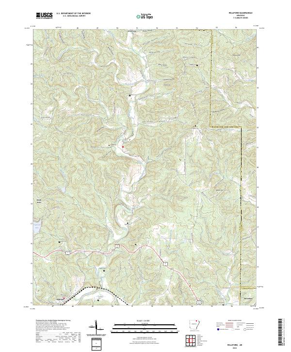 Williford topographic map thumbnail