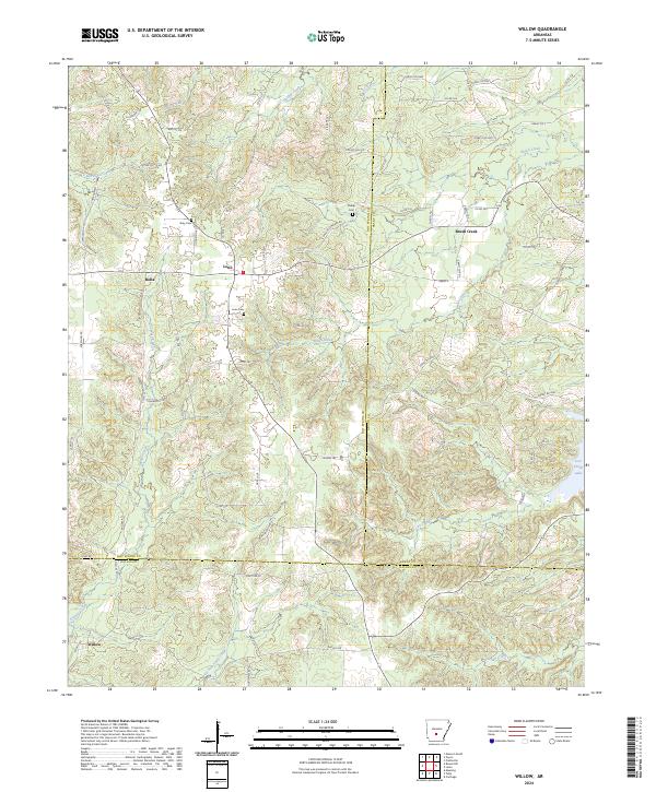 Willow topographic map thumbnail