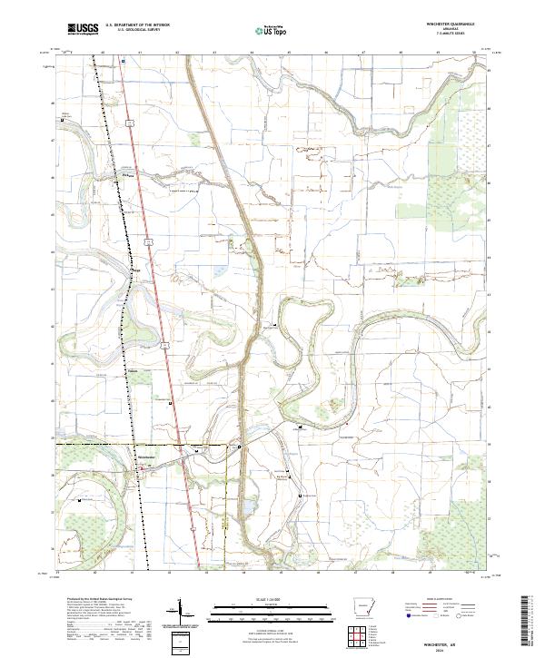 Winchester topographic map thumbnail