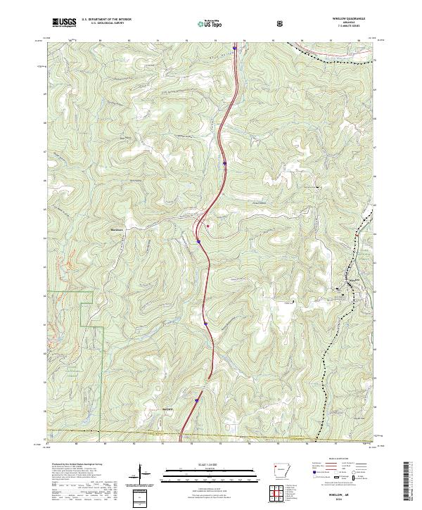 Winslow topographic map thumbnail