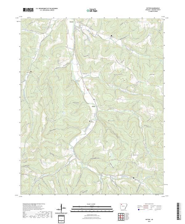 Witter topographic map thumbnail