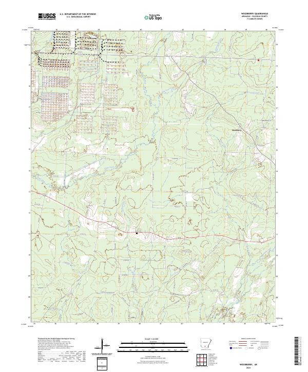 Woodberry topographic map thumbnail