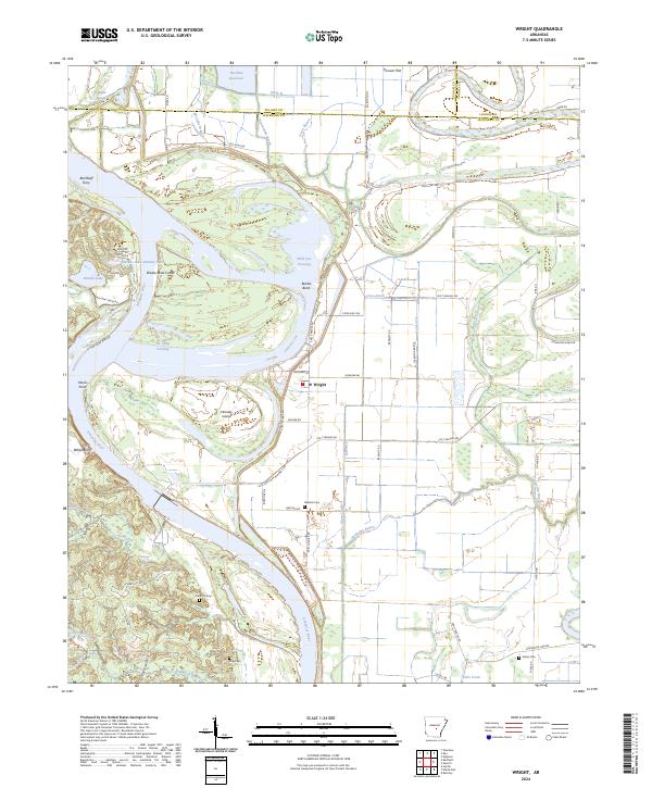 Wright topographic map thumbnail