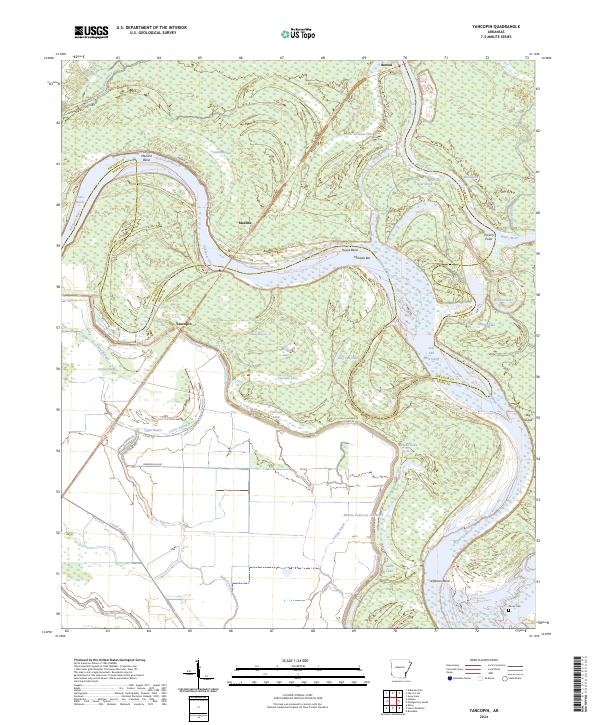 Yancopin topographic map thumbnail