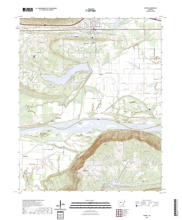 Atkins topographic map thumbnail