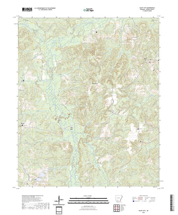 Bluff City topographic map thumbnail