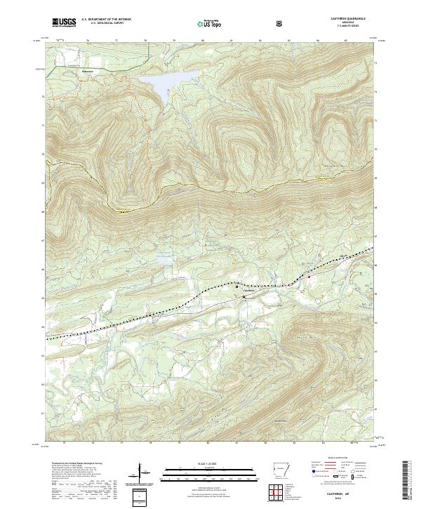 Cauthron topographic map thumbnail